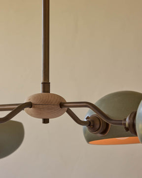 Baker Chandelier - Six Arm - Antique Brass