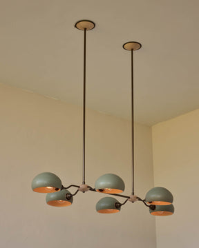 Baker Chandelier - Six Arm - Antique Brass