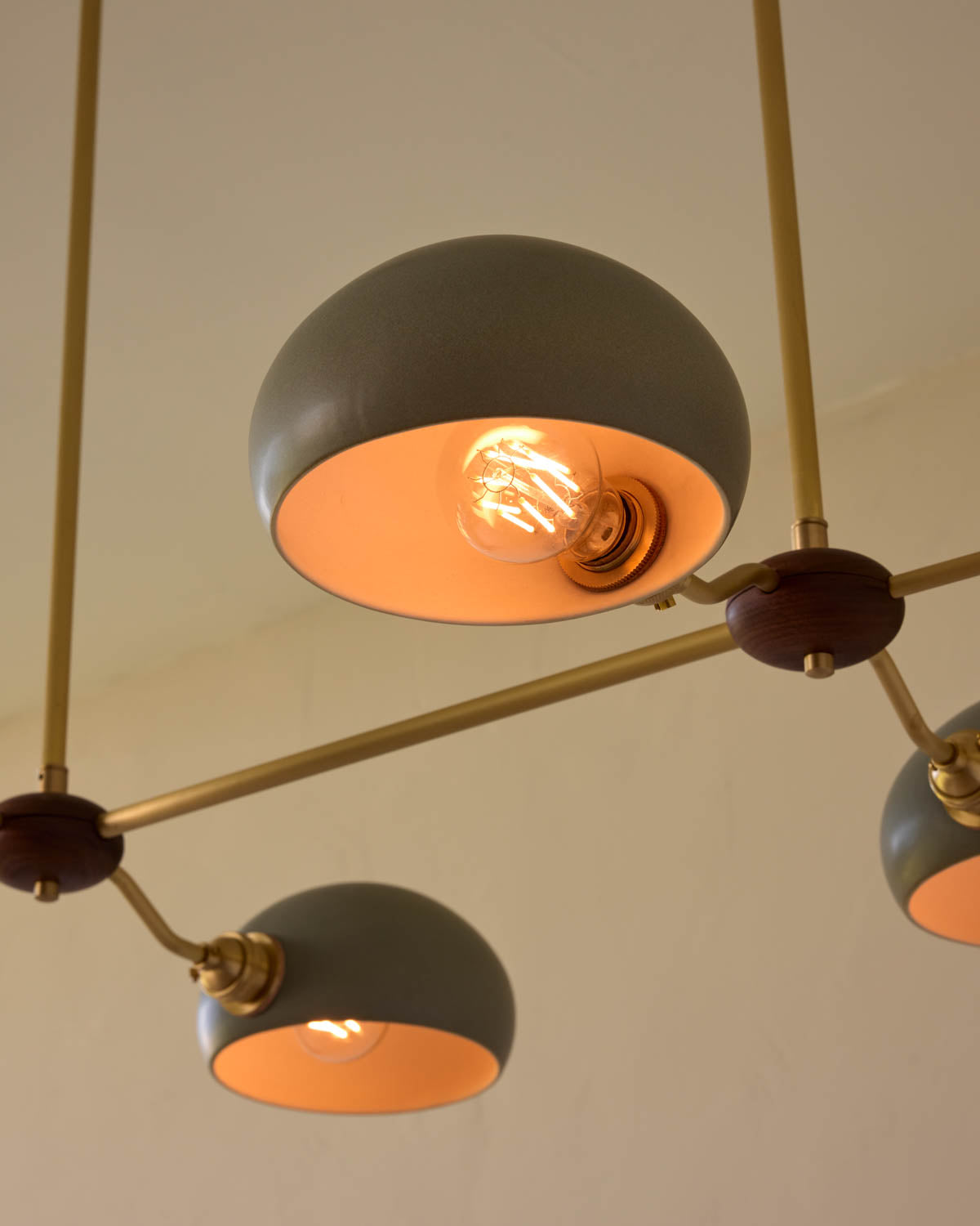 Baker Chandelier - Six Arm - Satin Brass