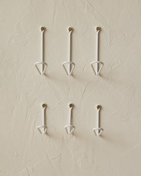 Wendel Wire Hook - White