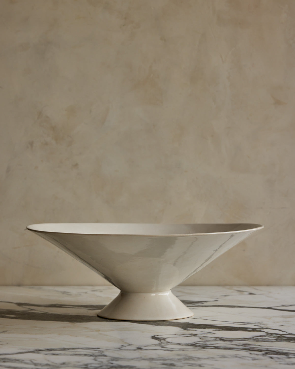 Ceramic Pedestal Bowl - Salt