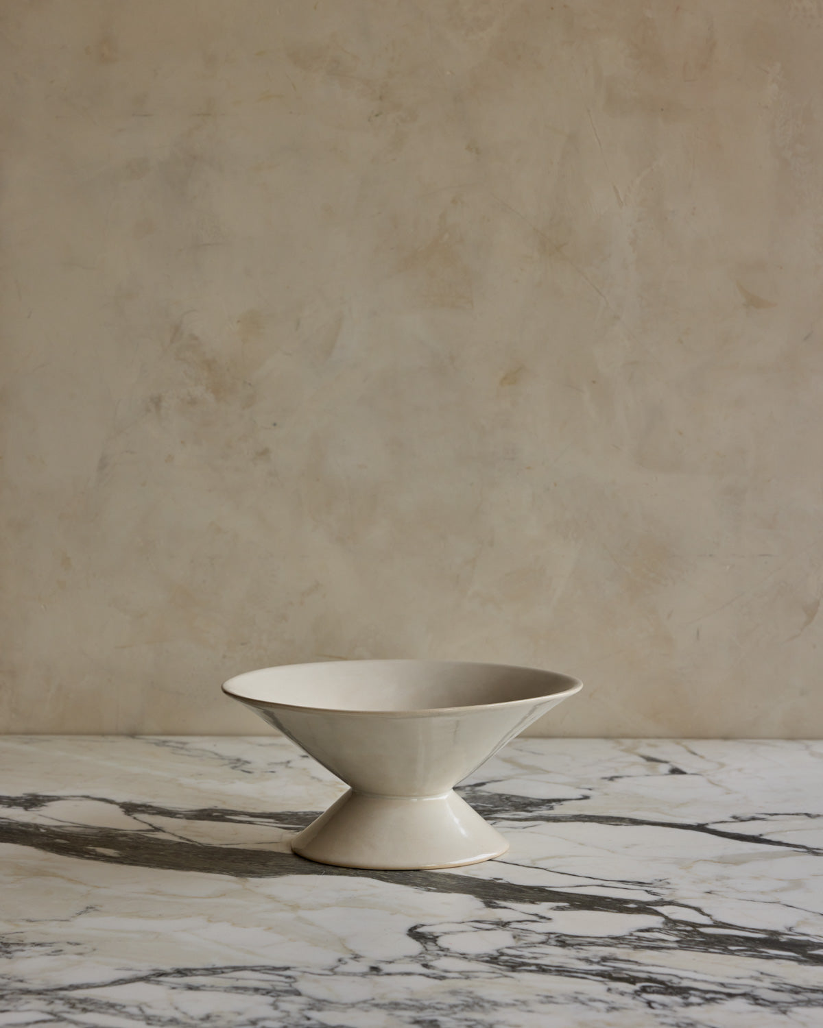 Ceramic Pedestal Bowl - Salt