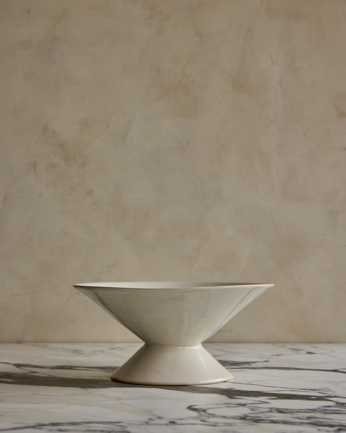 Ceramic Pedestal Bowl - Salt