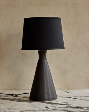 Pair of Ceramic Table Lamps - Black