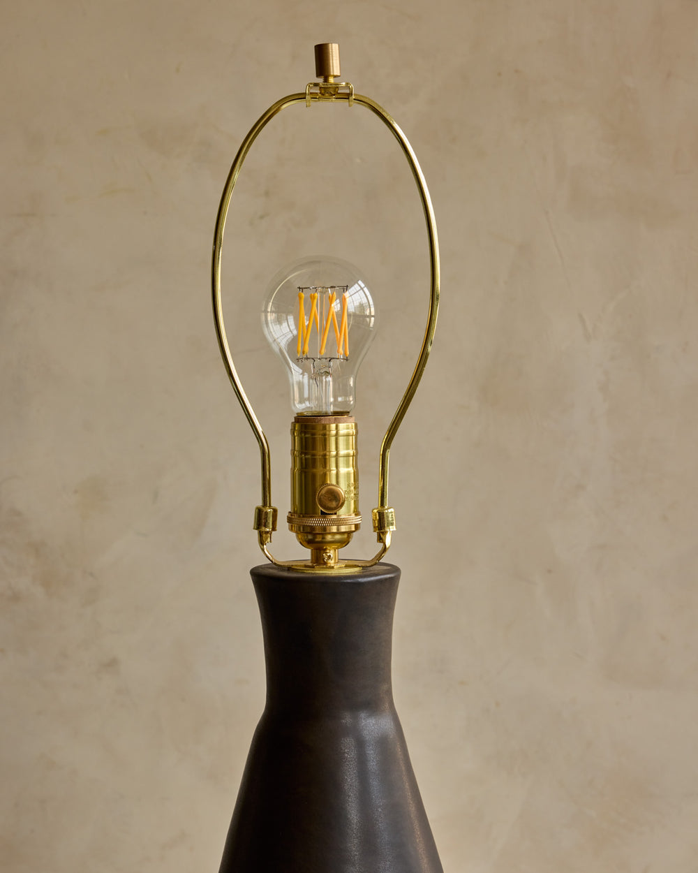 Pair of Ceramic Table Lamps - Black