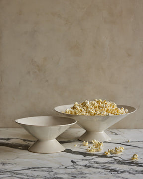 Ceramic Pedestal Bowl - Salt