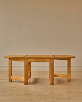 1980s French Pinewood Dining Table