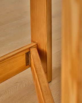 1980s French Pinewood Dining Table