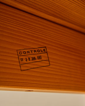 1980s French Pinewood Dining Table