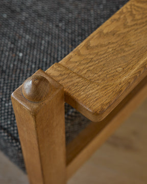 Mid-Century Angular Sofa by Guillerme and Chambron