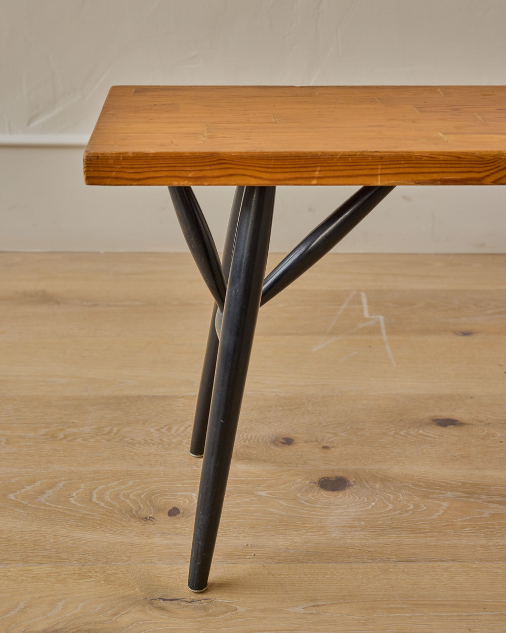 'Pirkka' Pine Dining Table + Benches by Ilmari Tapiovaara