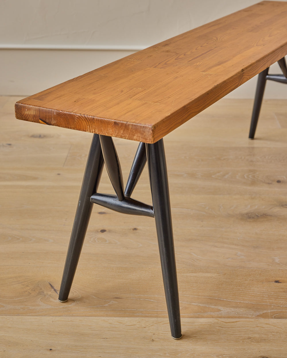 'Pirkka' Pine Dining Table + Benches by Ilmari Tapiovaara