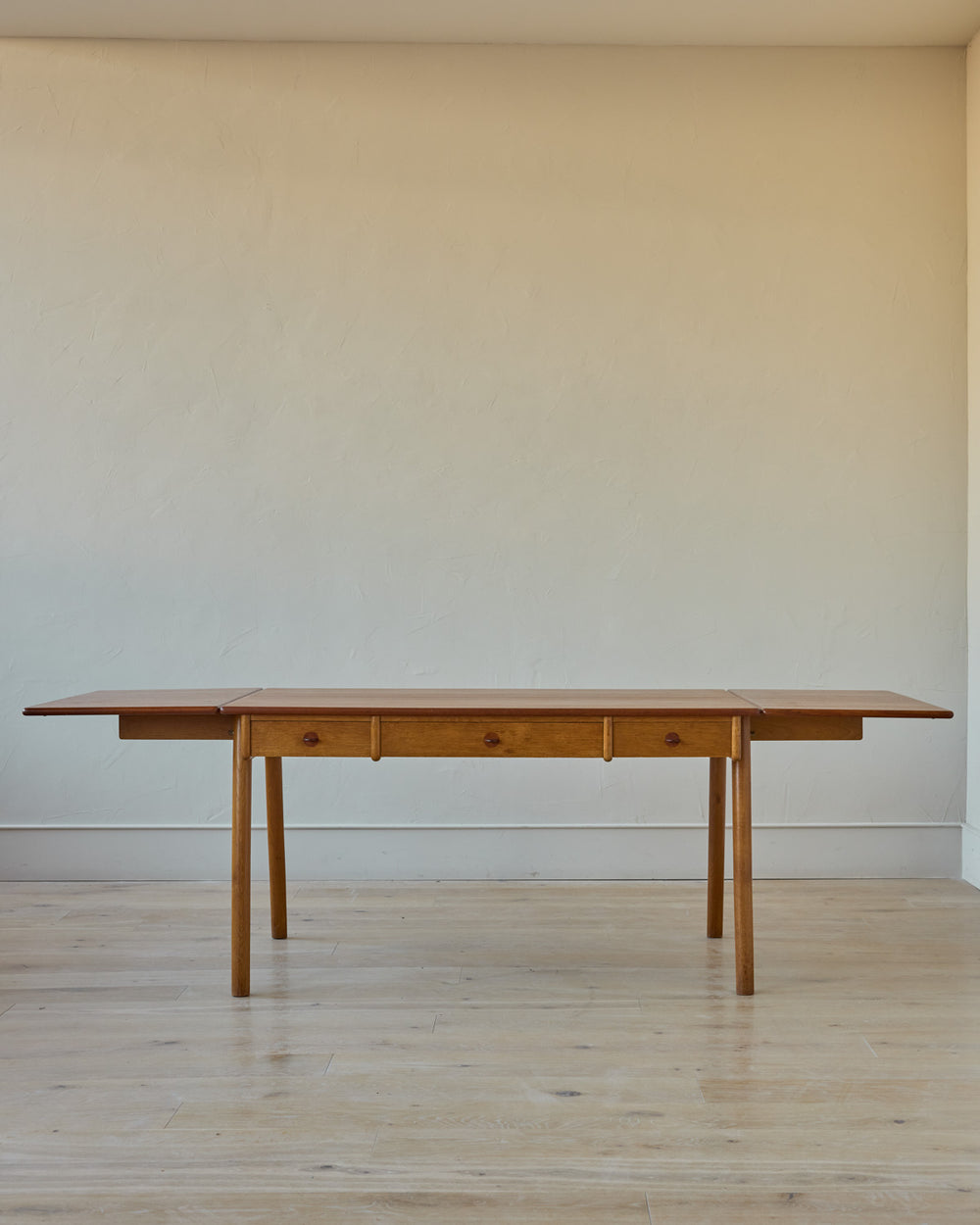 1950s Danish Oak + Teak Desk by Poul Volther
