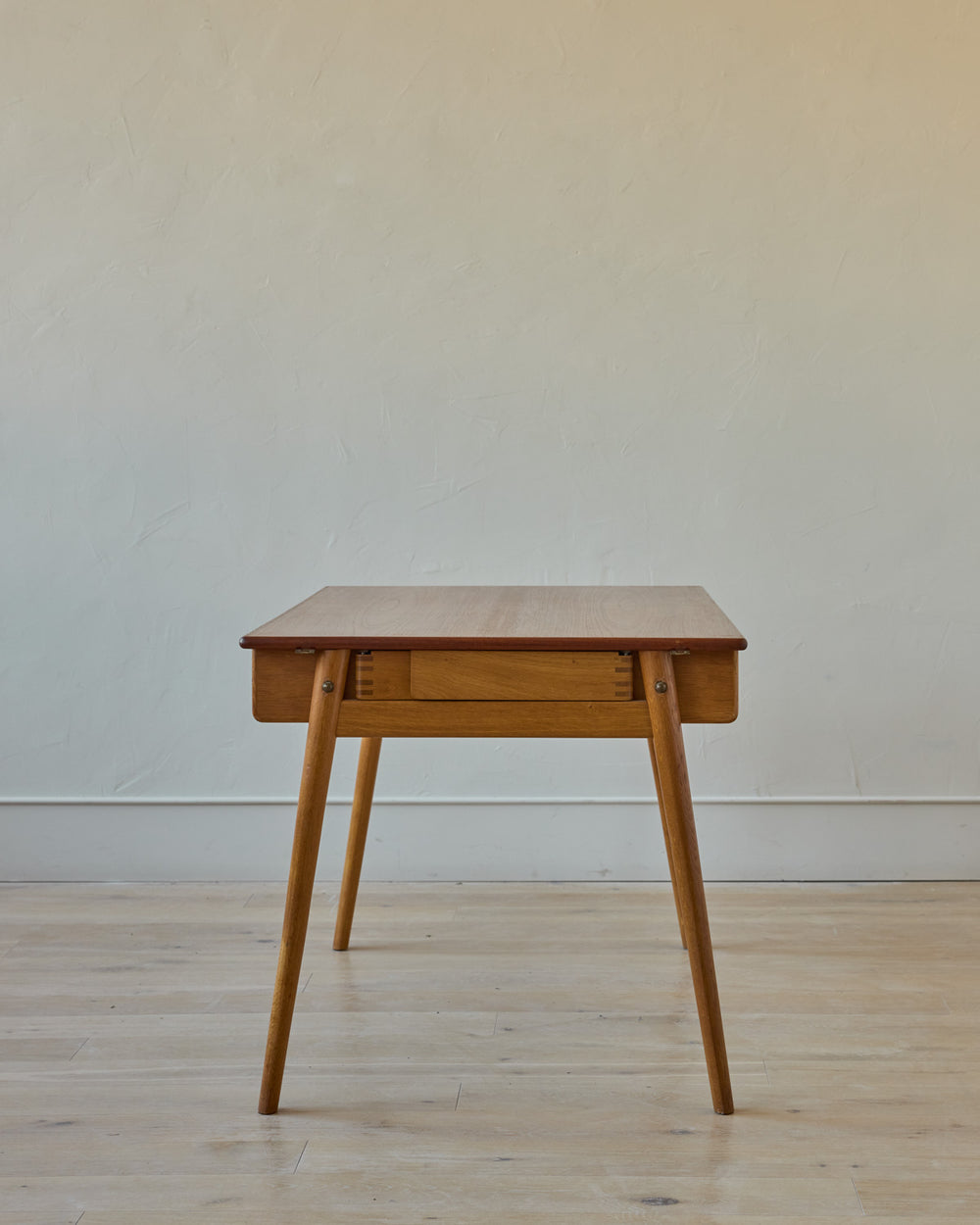 1950s Danish Oak + Teak Desk by Poul Volther