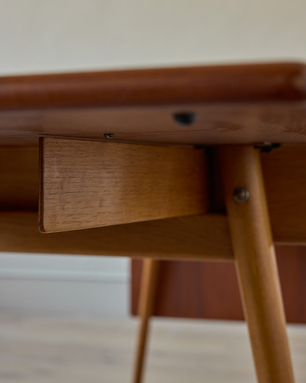 1950s Danish Oak + Teak Desk by Poul Volther