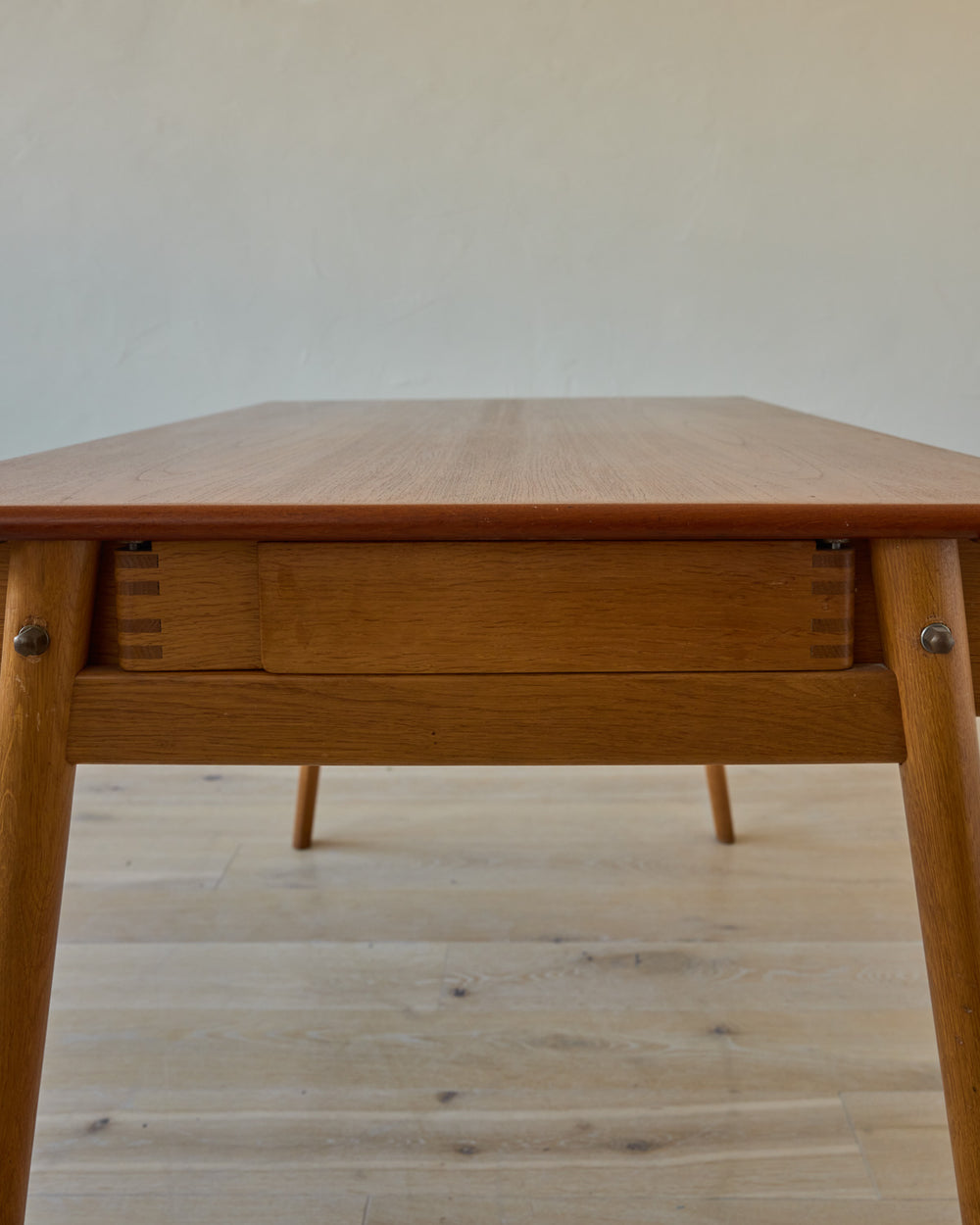 1950s Danish Oak + Teak Desk by Poul Volther