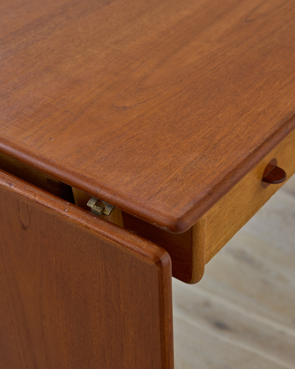 1950s Danish Oak + Teak Desk by Poul Volther