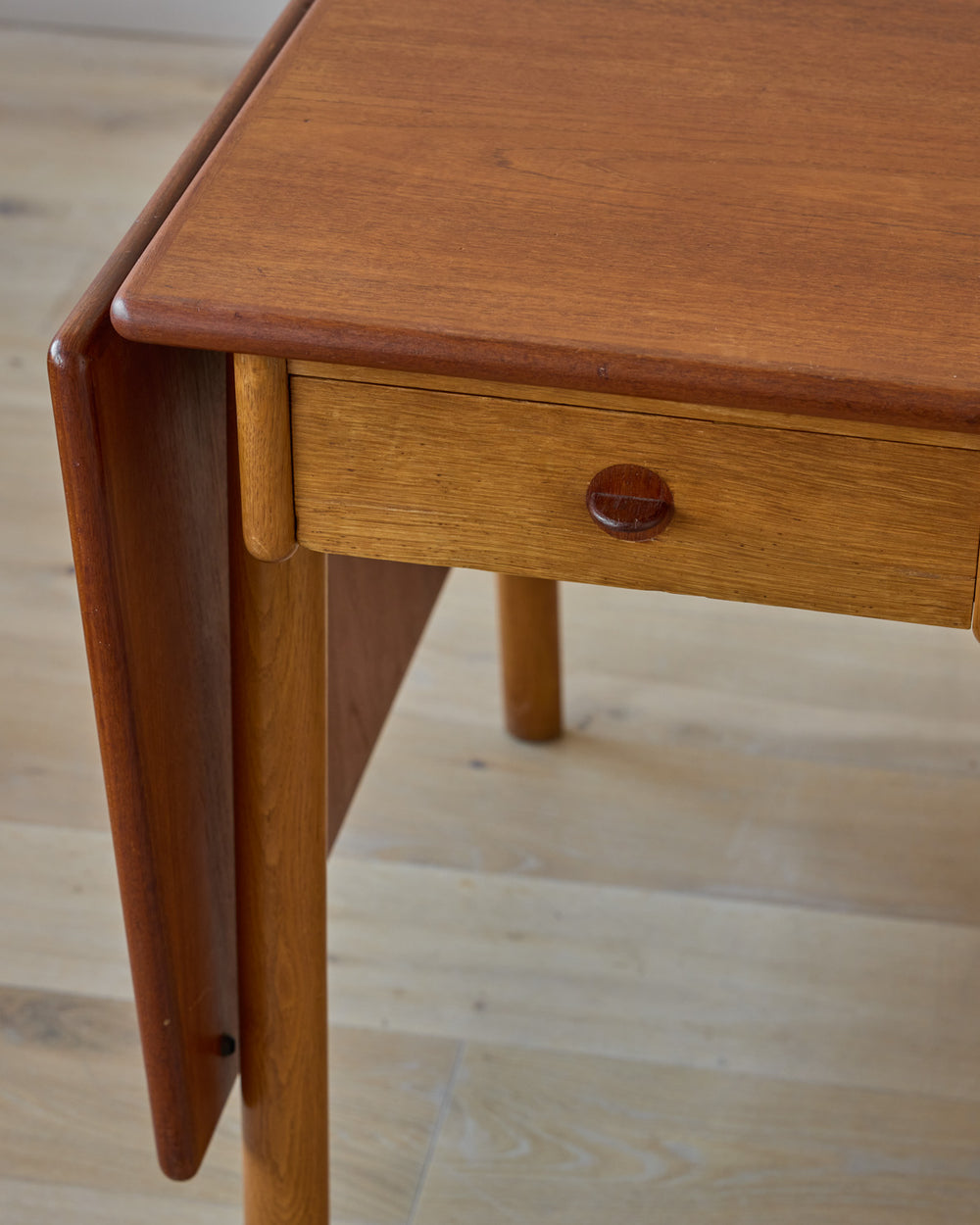 1950s Danish Oak + Teak Desk by Poul Volther