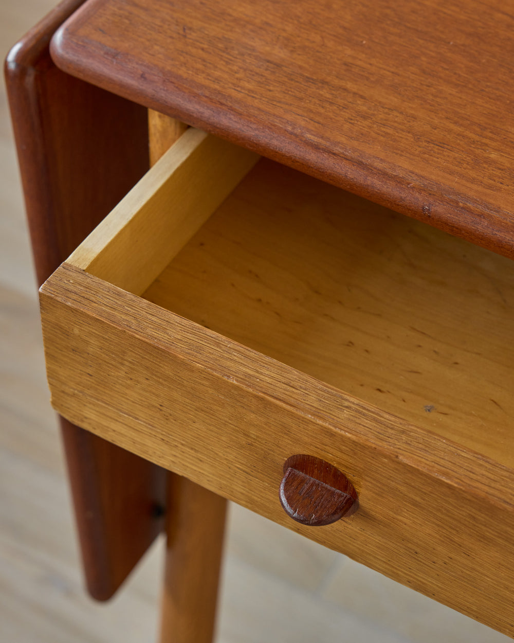 1950s Danish Oak + Teak Desk by Poul Volther