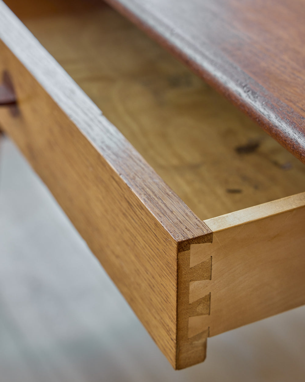 1950s Danish Oak + Teak Desk by Poul Volther