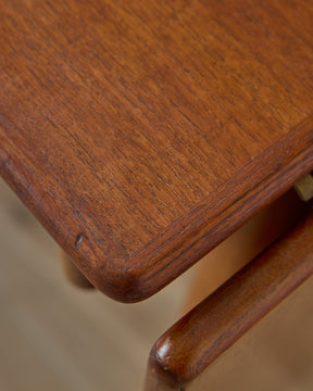 1950s Danish Oak + Teak Desk by Poul M. Volther