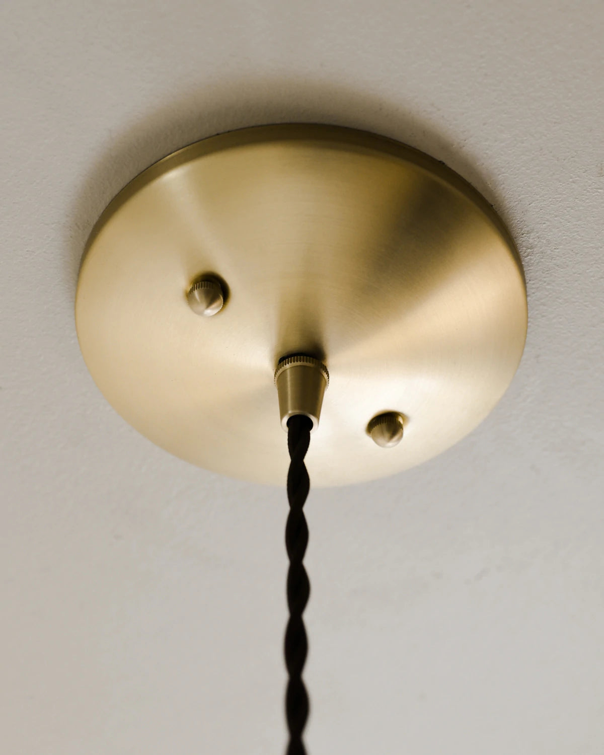 Small Pendant light with clear glass globe and decorative matte green ceramic shade