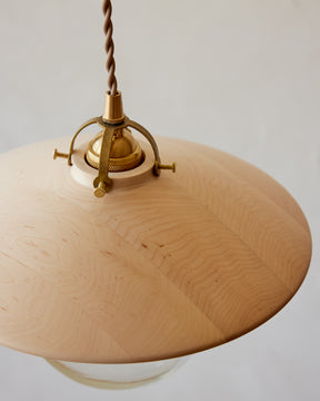 Edmund Pendant Light - 11" Clear Maple