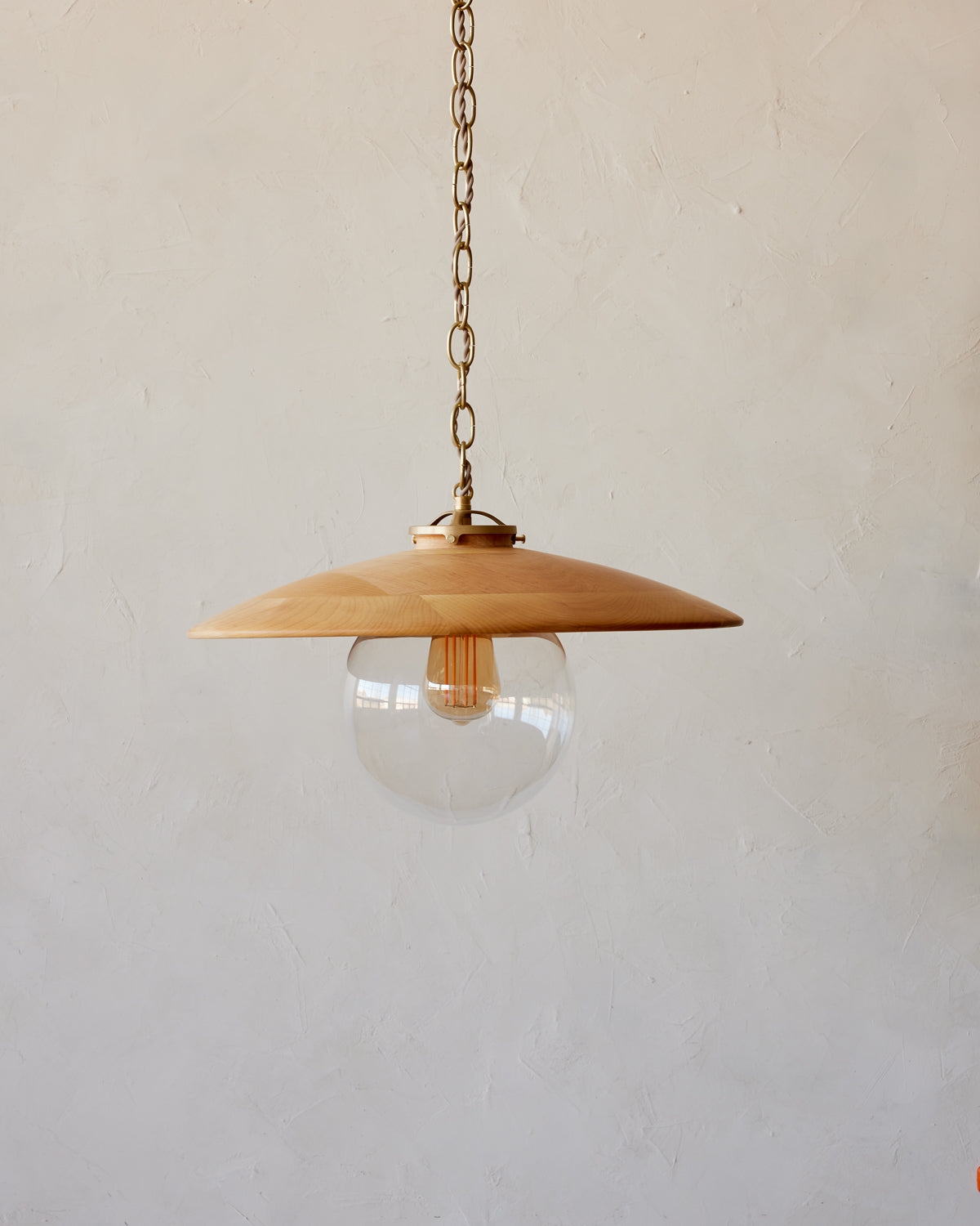 Edmund Pendant Light - 18" Natural Maple