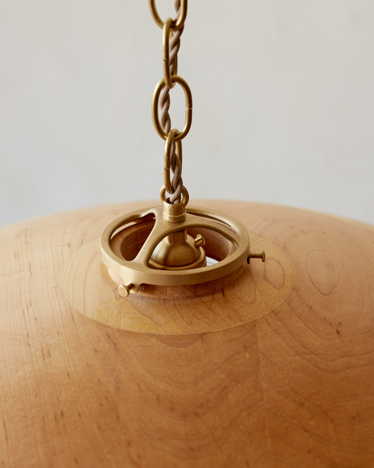 Edmund Pendant Light - 18" Natural Maple