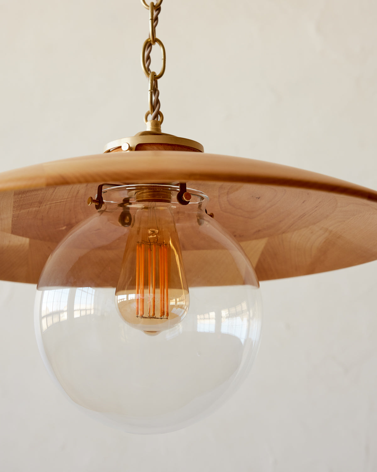 Edmund Pendant Light - 18" Natural Maple