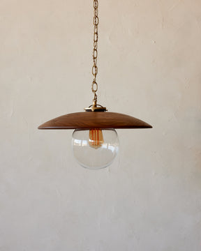 Edmund Pendant Light - 18" Black Walnut