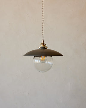 Edmund Pendant Light - 11" Almost Black Ceramic
