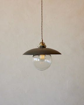 Edmund Pendant Light - 11" Almost Black Ceramic