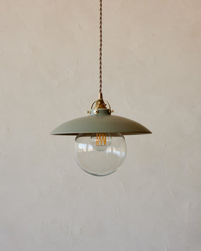 Edmund Pendant Light - 11" Olivine Ceramic