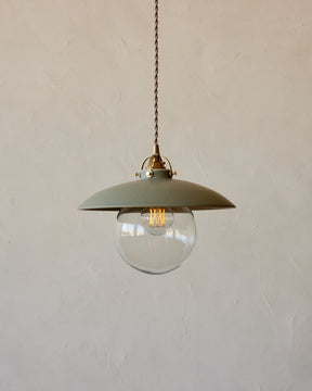 Edmund Pendant Light - 11" Olivine Ceramic