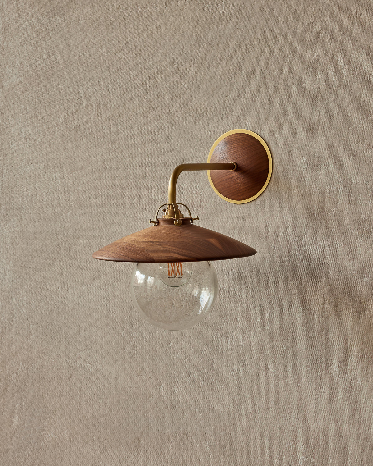 Edmund Wall Sconce - Black Walnut